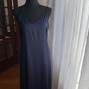 Express Fadhions - Elegant Navy Blue Slip Dress. New with Tags